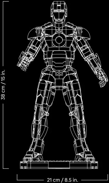 Lego Iron Man Mark 3 Collectors Edition 76344