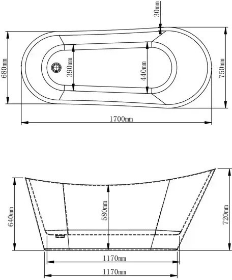 VBI Maella 170x75 VBI-070517
