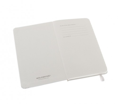 Plain Notebook Pocket White