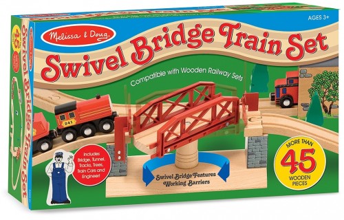 Melissa&Doug Swivel Bridge Train Set MD704