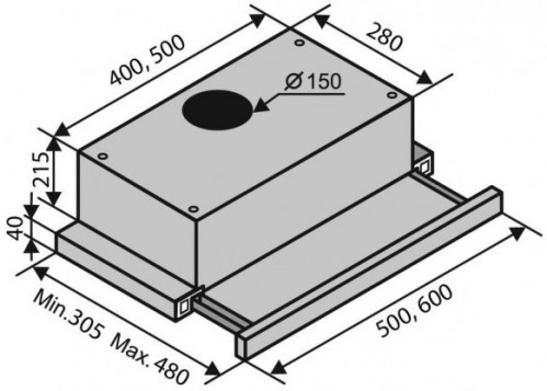 VENTOLUX Garda 60 BK 1000