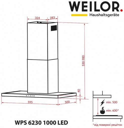 Weilor WPS 6230 BL 1000 LED