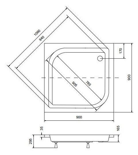 Besco Ares 90x90