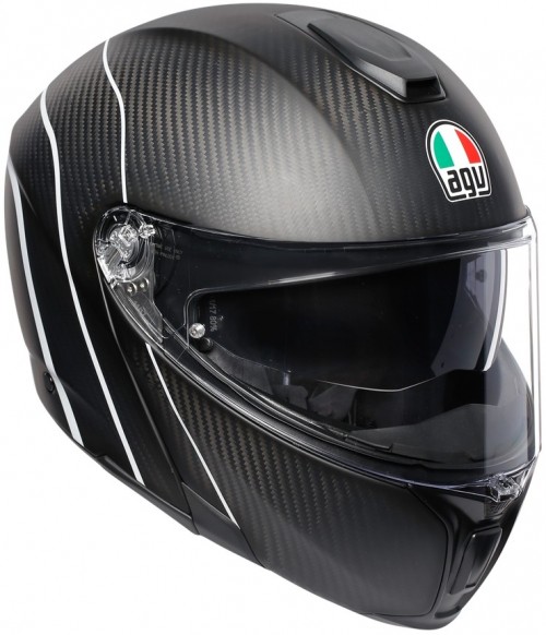 AGV Sportmodular REFRACTIVE CARBON/SILVER