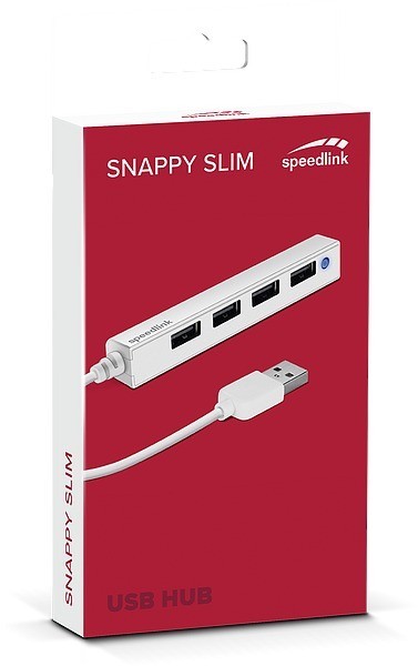 Упаковка Speed-Link Snappy Slim USB Hub 4 Port USB 2.0 Passi