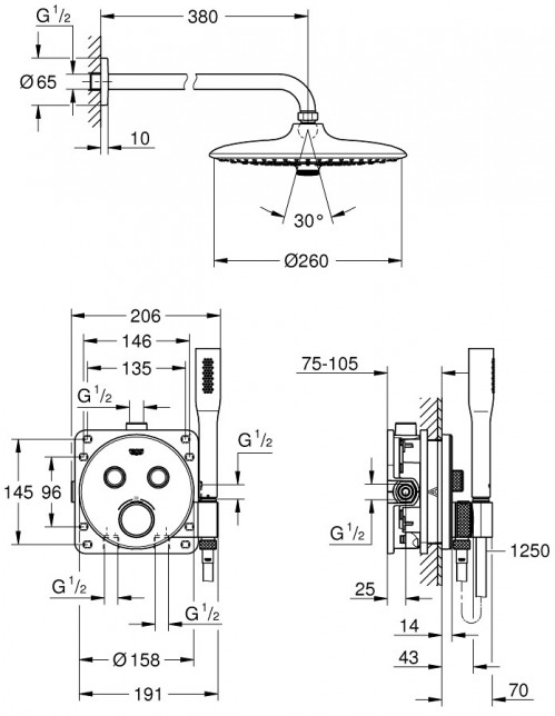 Grohe Grohtherm SmartControl 34744000