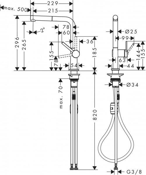 Hansgrohe Talis M54 72845000