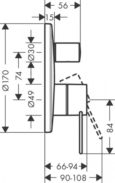 Axor Uno 38426000