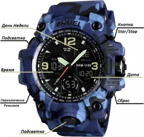 SKMEI 1155B Blue