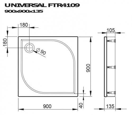 Devit Universal 90x90 FTR4109