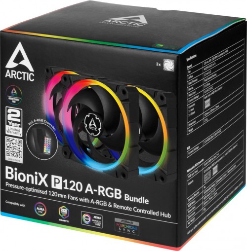 ARCTIC BioniX P120 A-RGB 3 Casefans + Controller