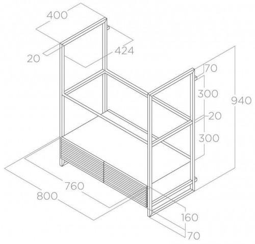 Elica Open Suite BL/F/80