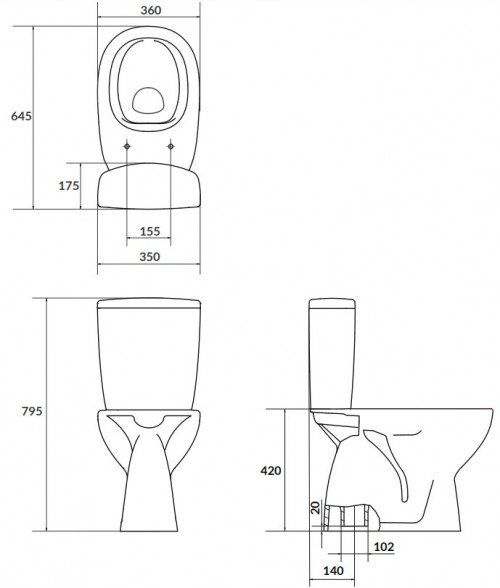 Cersanit Arteco 020 K667-075