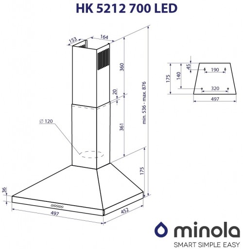 Minola HK 5212 WH 700 LED
