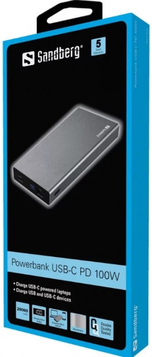 Sandberg Powerbank USB-C PD 100W 20000