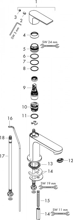 Hansgrohe Rebris E 72550000