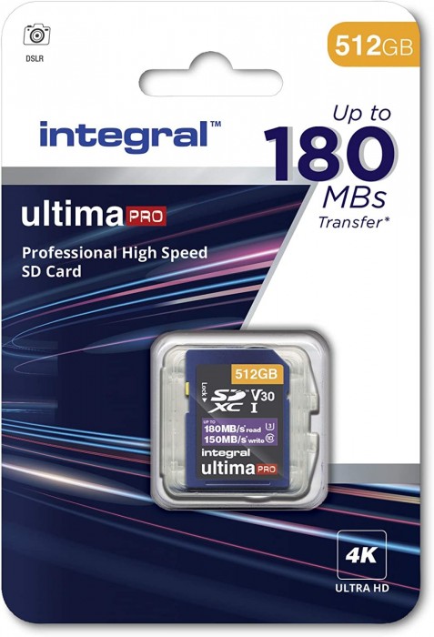 Integral Professional High Speed SDXC V30 UHS-I U3 512Gb