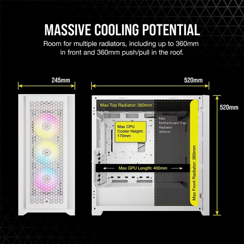 Corsair iCUE 5000D RGB Airflow White