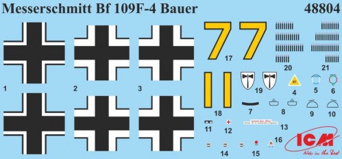 ICM Bf 109F-4 with German Luftwaffe Personnel (1:48)