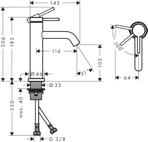 Hansgrohe Tecturis S 73312000