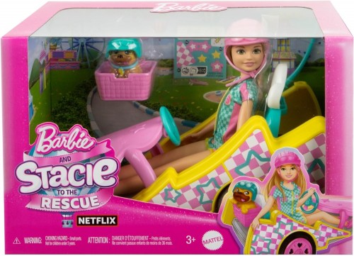Barbie Stacie Racer Doll With Go-Kart HRM08