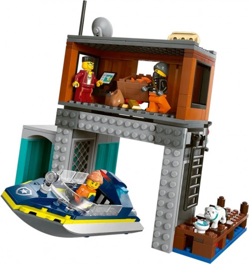 Lego Police Speedboat and Crooks Hideout 60417