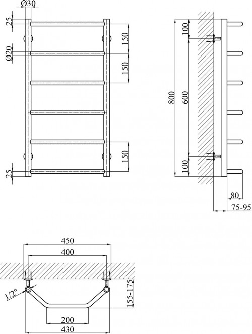 KRONER Trapetsiya 430x800 CV017226