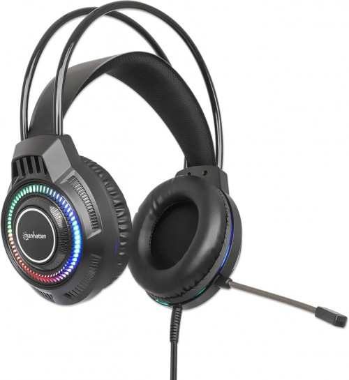 MANHATTAN RGB LED Over-Ear USB Gaming Headset