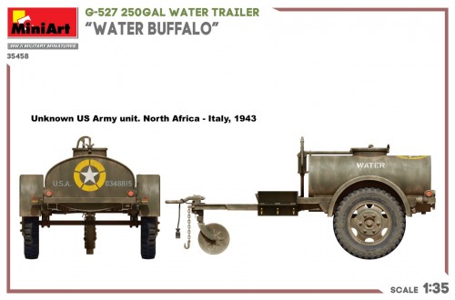 MiniArt G-527 250 Gal Water Trailer Water Buffalo (1:35)