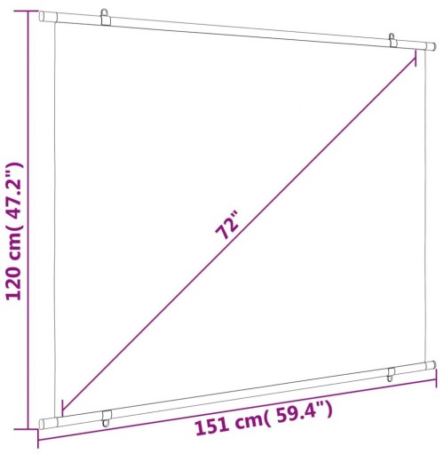 VidaXL Screen 151x120