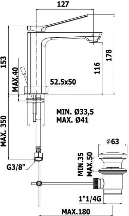 Paffoni Tilt TI075CR