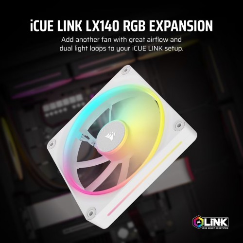 Corsair iCUE LINK LX140 RGB PWM White