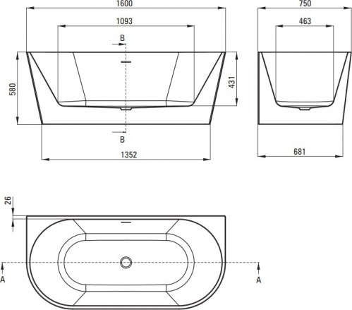 Deante Silia 160x75 KDS 016W
