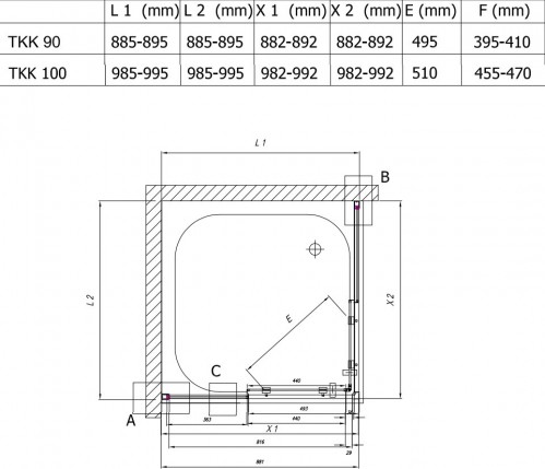 Kolpa San Pulsar TKK 90x90