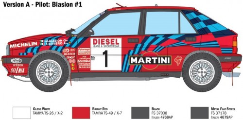 ITALERI Lancia Delta HF Integrale Sanremo 1989 (1:12)