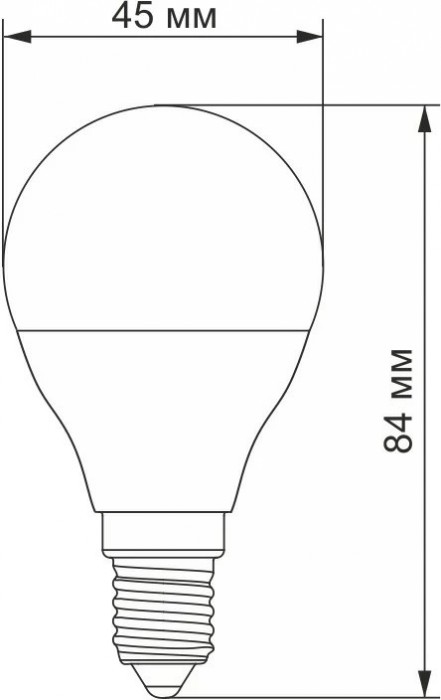 TITANUM G45 6W 3000K E14