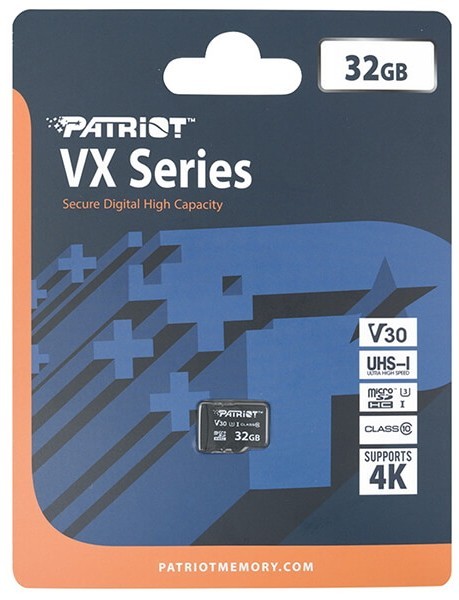 Patriot Memory VX microSDXC V30 Class 10 UHS-I