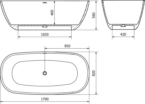 Mexen Como 170x82 57311708210