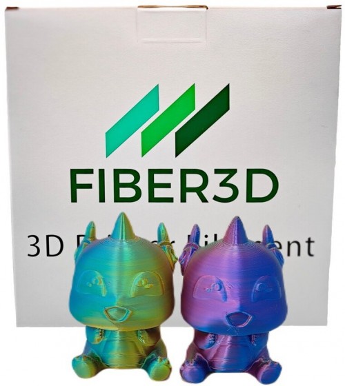 FIBER3D PLA+ Silk Blue Green Purple 1kg