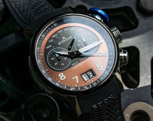 EDOX Chronorally Chronograph 45 38003 TINBU BRNBU