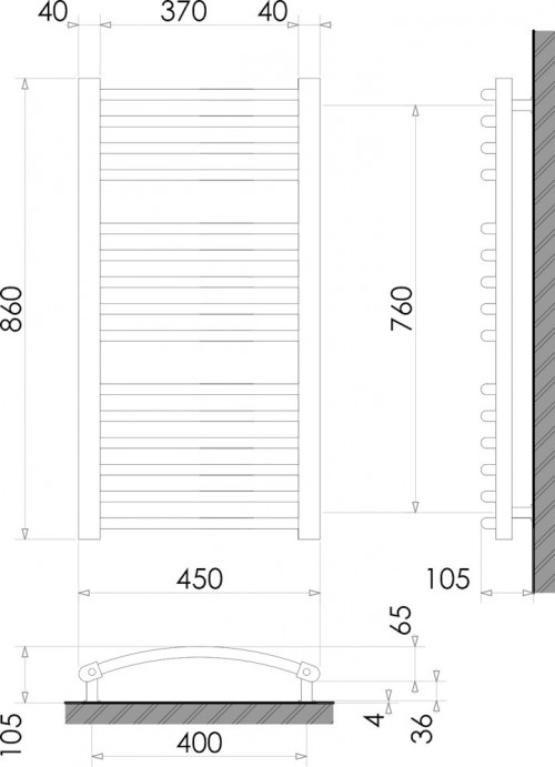 Polywarm Munich 450x860 WG15/45
