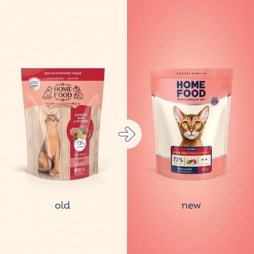 Home Food Adult Sterilised/Hypoallergenic Duck/Pear 400 g