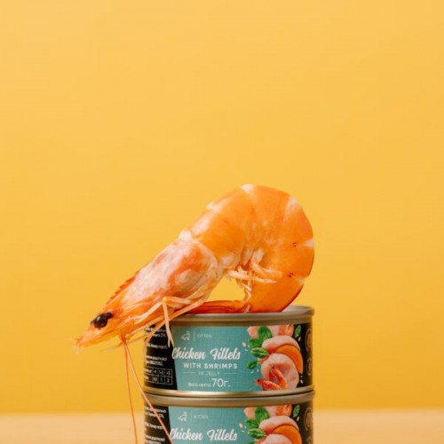 Savory Kitten Chicken/Shrimps in Jelly 70 g