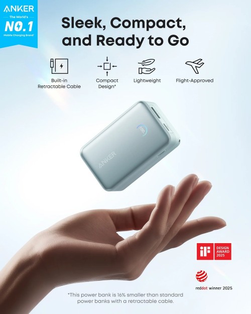 ANKER Nano Power Bank 45W 10000 USB-C Cable