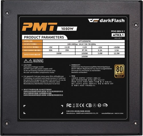 DarkFlash PMT 1050W
