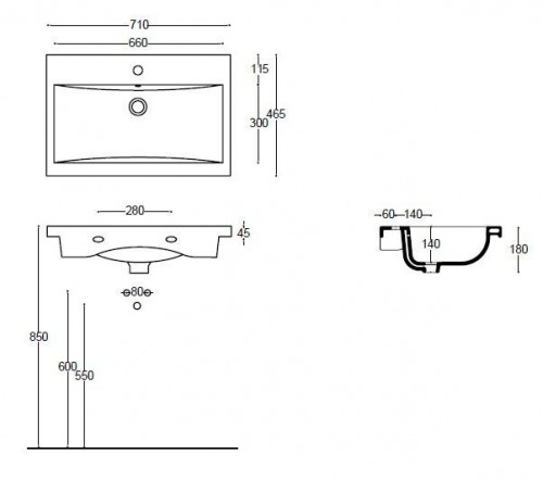 Чертеж с размерами