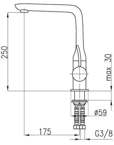 Чертеж с размерами