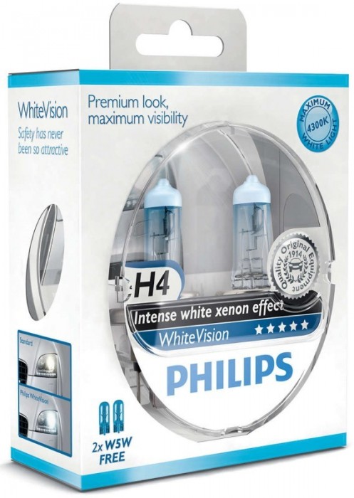 Philips H4 WhiteVision