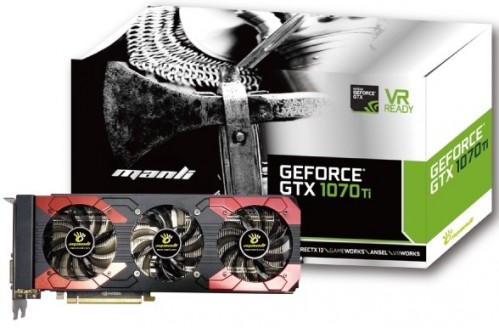 Manli GeForce GTX 1070 Ti Triple Cooler