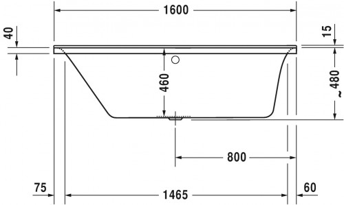 Duravit P3 Comforts 160x70